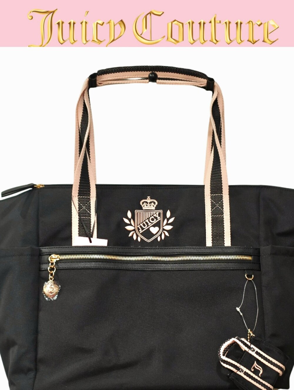 Juicy Couture Juicy Prep School Weekender Bag- Liquorice
